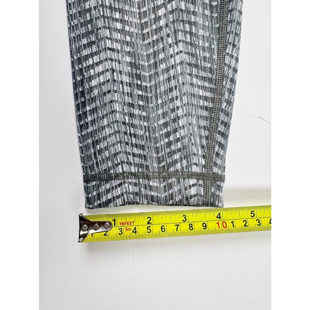 Lululemon Wunder Under Leggings Size 4 Gray White Abstract Print High Rise Yoga - Picture 9 of 10
